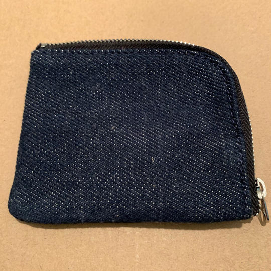 『琉球藍』100％デニム（デニム小銭入れ) 未来ショッピング限定販売