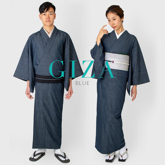 【10%OFF】《GIZAブルー》デニム着物