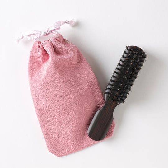 携帯用ヘアブラシ（ふくさポーチ付き）