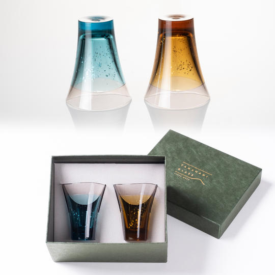 YAMANAMI GLASS 2個セット×紙箱パッケージ