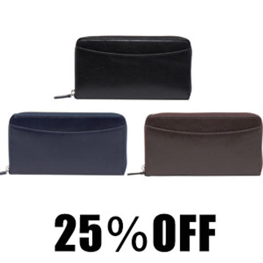 【早割　25％OFF・先着30個限定】ラウンドジッパーウォレット