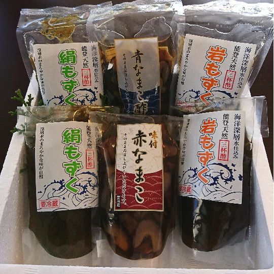 ドアラ&わくたまくんコラボスポーツタオルまたはコラボポロシャツ+なまこやの能登産なまこともずく詰め合わせ