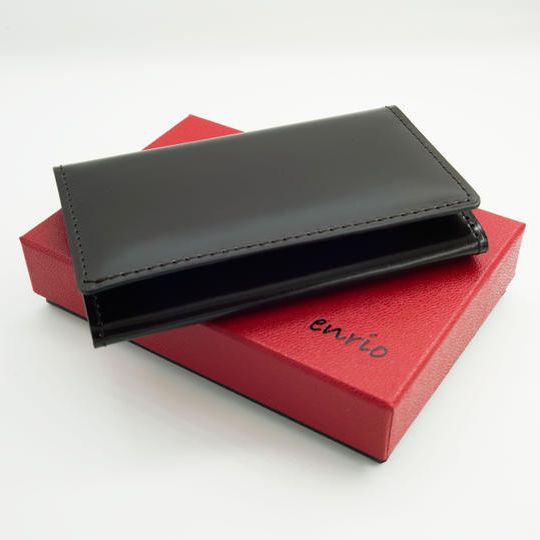 【20%OFF】<ログウッド(茶色)> 草木染めコードバン名刺入れ