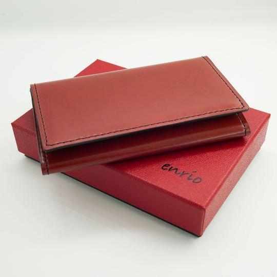 【20%OFF】<蘇芳:スオウ(赤色)> 草木染めコードバン名刺入れ