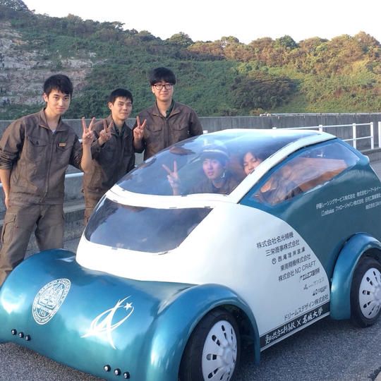 東京モーターショーへご招待と、モビリティ・パンフレット・ブースにて出資者として紹介（写真はTMS2017の様子）