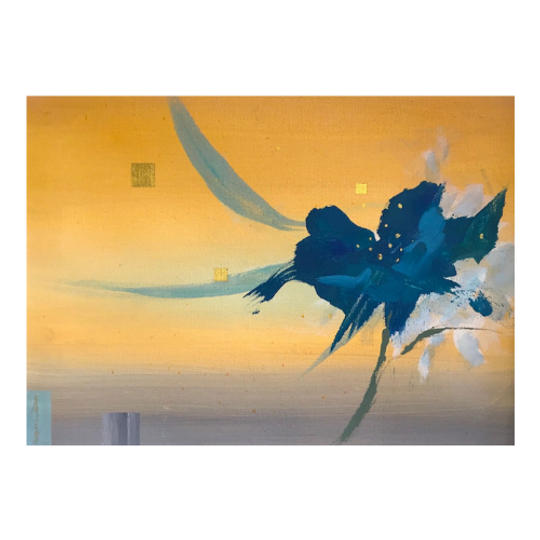 アート作品:「藍華 / Indigo flower」(伊藤清泉さん)