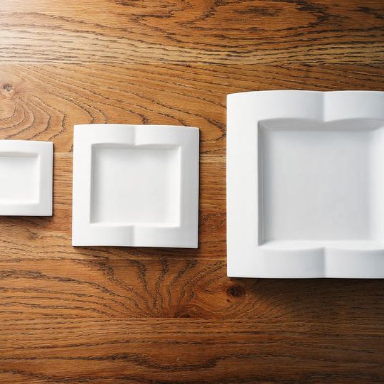 スタッキング式磁器プレート3枚セット