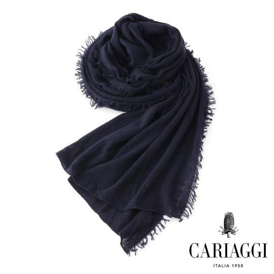 【クラウドファンディング特別価格 / 限定10名様】【大判ニットストール】カラー：ネイビー