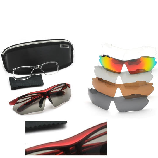 【25%OFF】<限定30名> エレッセサングラス レッド×ブラックフレーム