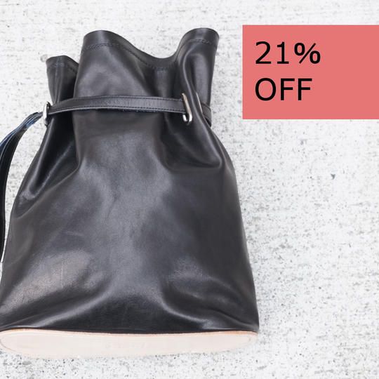 「革巾着」　21％OFF　