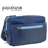 パパ＆ママ140人と考えた理想のパパバッグ「思いやりモデル」ネイビー×ブルー