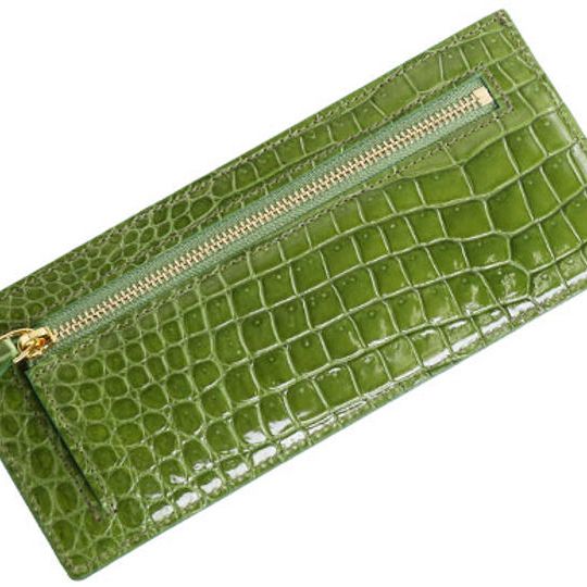 【数量限定 / 14点】＜6,000円引き＞　ダークライム　ポロサス薄型長財布