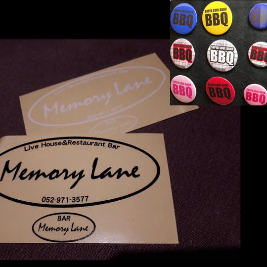 〈メモリーレーンを応援〉M-2 オリジナルステッカー&出演バンド缶バッチセット