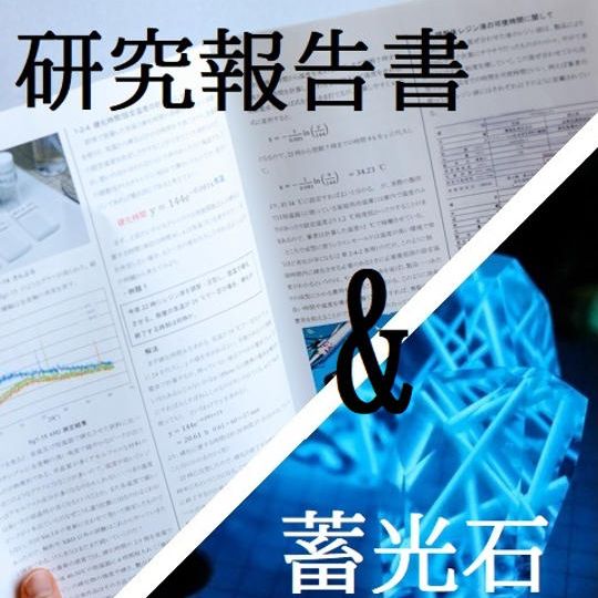 「蓄光石」と報告書セット