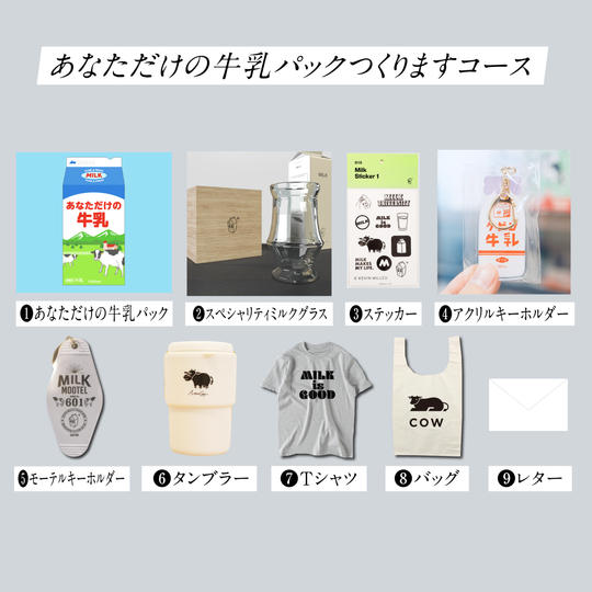 あなただけの牛乳パックつくりますコース
