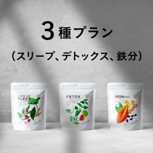 Soyonoma3種類プラン 【スリープブレンド・デトックスブレンド・鉄分ブレンド】+[先行販売限定]割引券