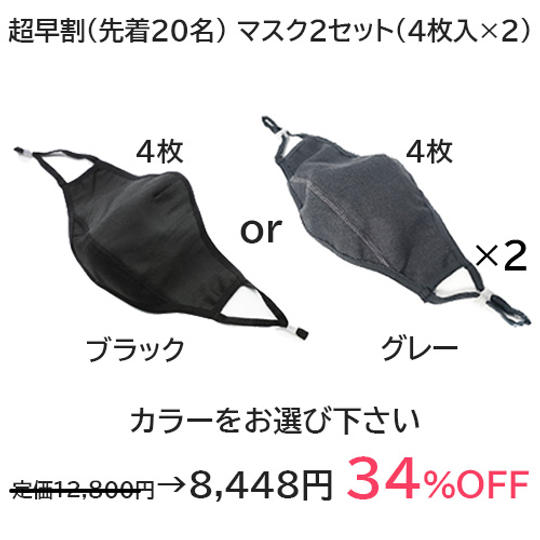 INCONTROMASK 2セット（4枚入×2）超早割 34%off