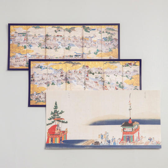 思いっきり応援】粽３本+祇園祭オリジナルポストカード3枚+お名前掲載＋オリジナル画像送付 