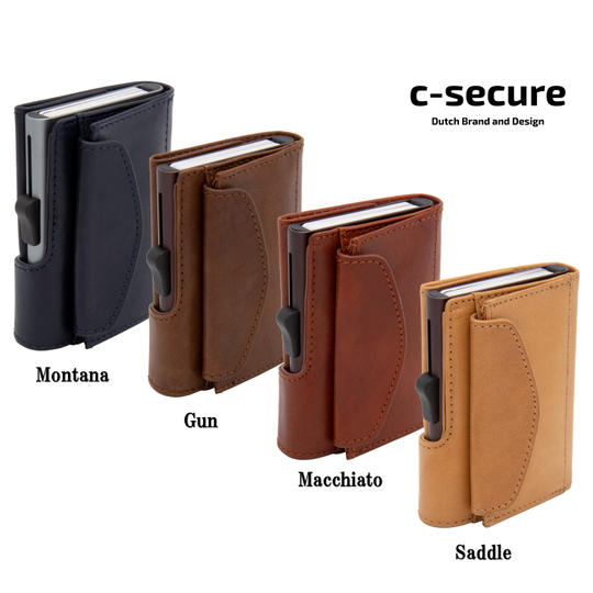 【優待割引15%OFF】XLカードケース or カードケース × コインポケットあり 「C-secure」 特別仕様