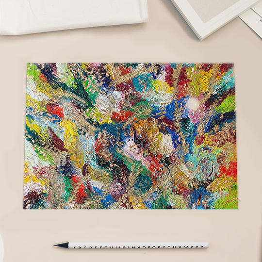 ”つながるピース”オリジナルポストカード＋お礼の言葉（坂東工直筆サイン入り)