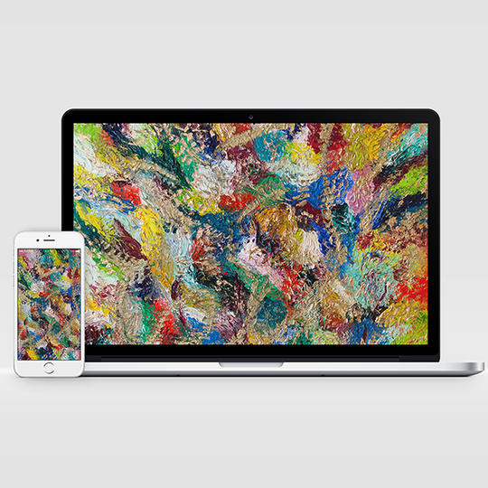 PCやスマホの待受に！”つながるピース”オリジナル絵画・高画質画像データ