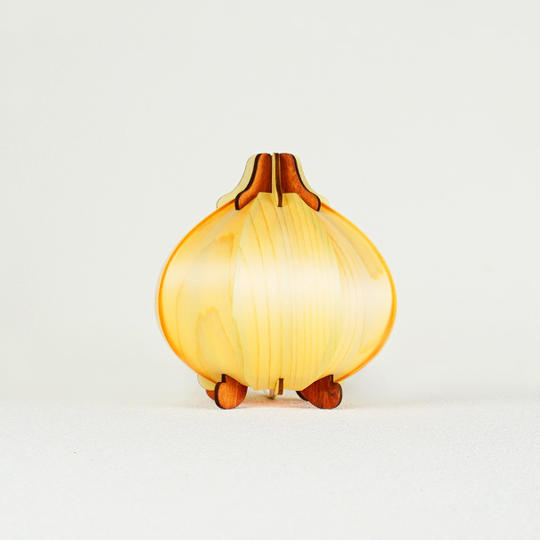 【Creema SPRINGS割引き】天然木「ヒノキ」ツキ板フロアランプ『オニオン』