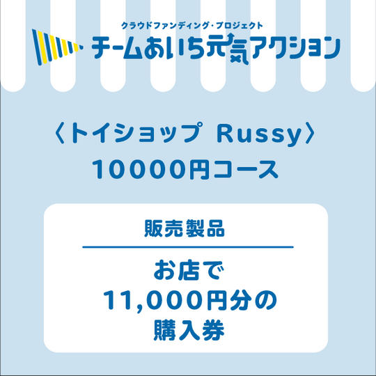 お店で11,000円分の購入券
