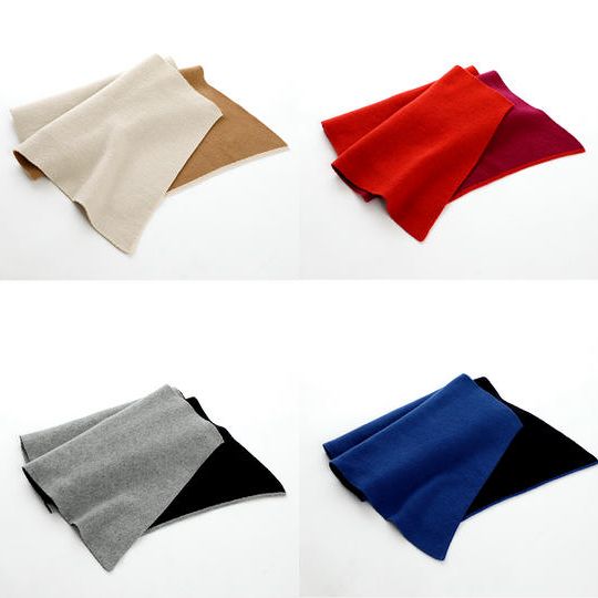 【20%オフ】<20名限定> YUKITSUBAKI オブリック型二重仕立てカシミヤショール 1枚