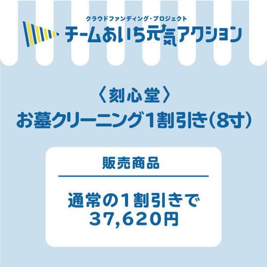 お墓クリーニング１割引き！（８寸）