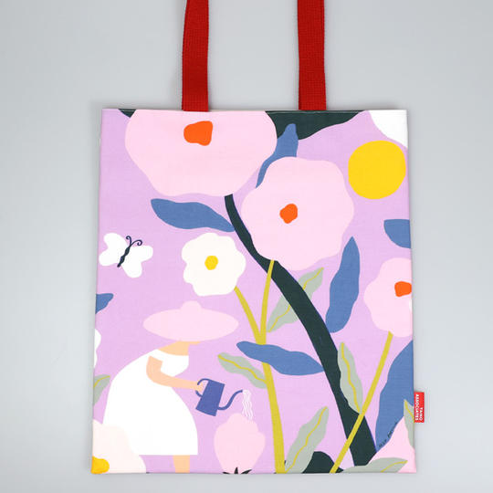 「南三陸ミシン工房」縫製 プリントトートバッグ 「Josie Portillo 作 / 被災地に花を育てよう」