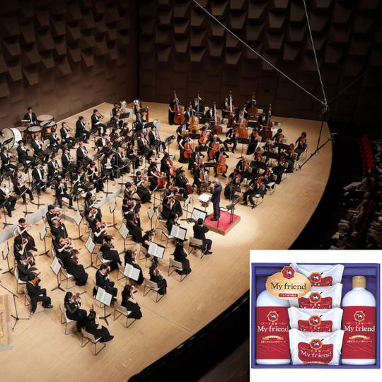 チケット引換券または大阪フィル・オリジナル動画視聴券（プレゼント：牛乳石鹸共進社／MY FRIEND詰め合わせ）