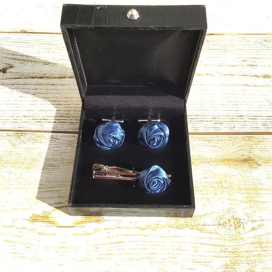 タイピン＆カフスボタンセット