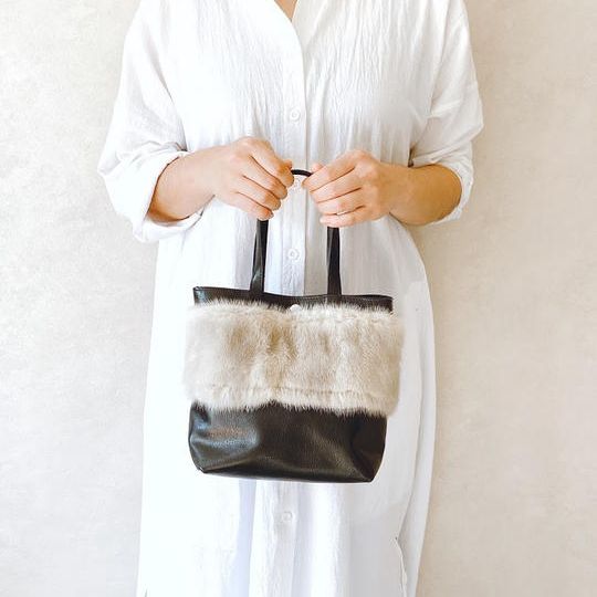 サファイアミンク　ミニトート