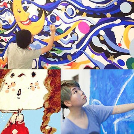 制作アーティスト特別提供！今回限定デザインのキャンバスアート(F6サイズ:横410mm×縦318mm)