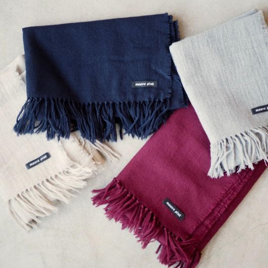 気持ちいい、ウールガーゼのストール　