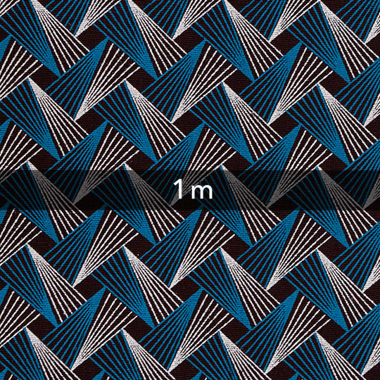 SHWESHWE ジオメトリック・ブラウン【1m】