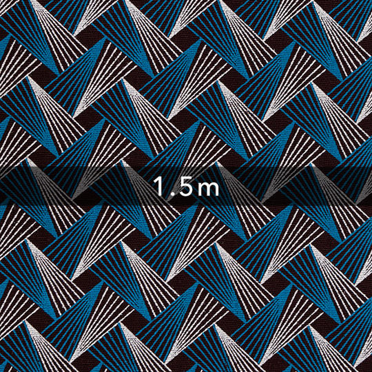 SHWESHWE ジオメトリック・ブラウン【1.5m】