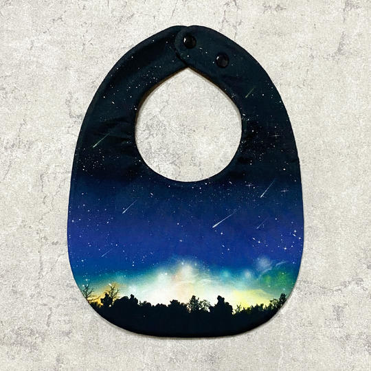 流星柄スタイ【流星ポストカード付き カラーランダム】