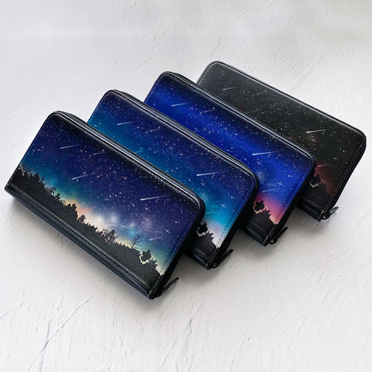 流星柄 長財布【流星ポストカード付き カラーランダム】