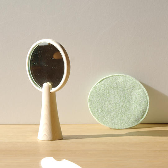 広葉樹のような手鏡／単体／5カラー