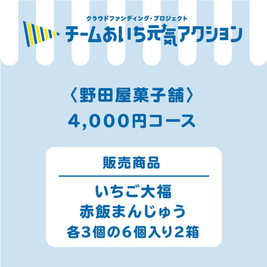 【ご自宅に届く！】菓子博　最高位賞受賞『いちご大福』『赤飯まんじゅう』各3個の6個入り2箱　4,000円