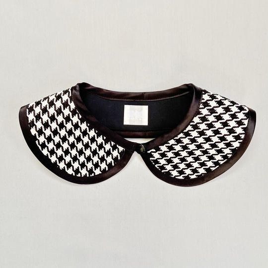 初心者さまおすすめシンプル千鳥格子つけ襟