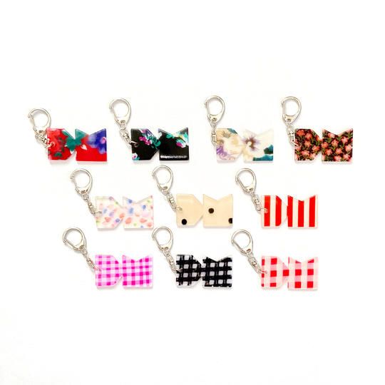 ハギレで作ったアクリルキーチャーム