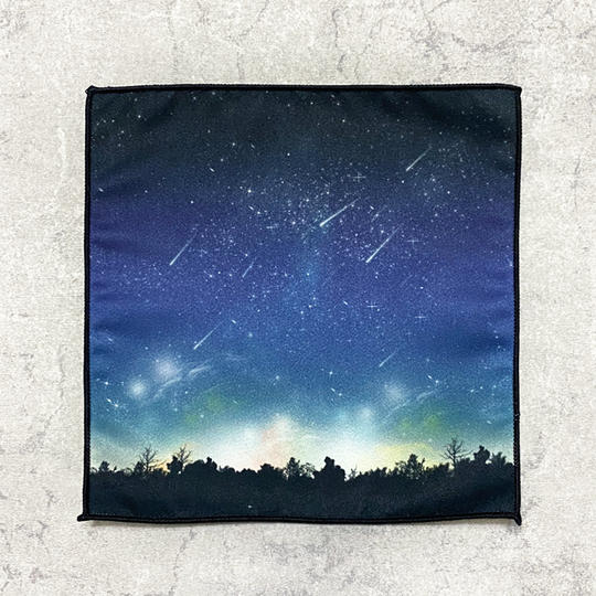 流星柄ハンドタオル【流星ポストカード付き カラーランダム】