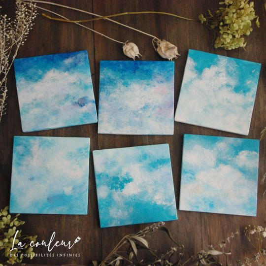 空の原画(約 100×100×10mm)	