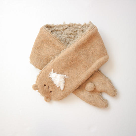 《アルパカマフラー》ツミキノワグマのマフラー