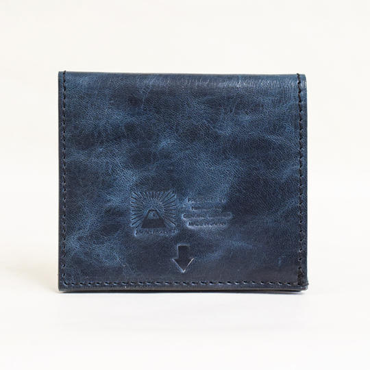 【一般販売価格】全く無駄のない 四角い財布 Navy