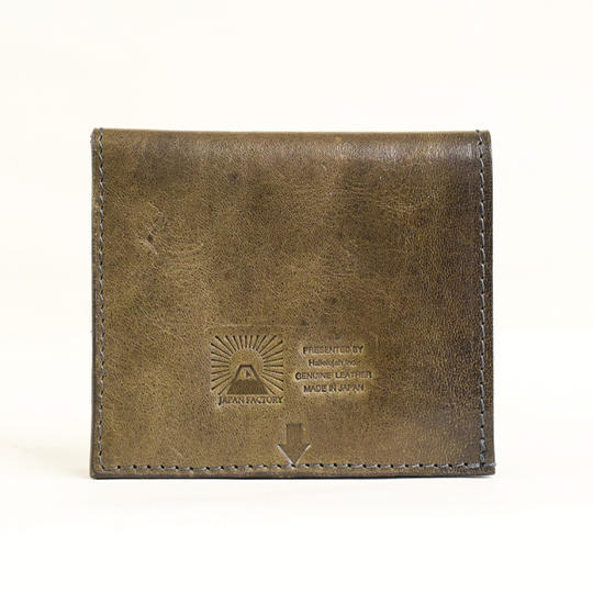 【一般販売価格】全く無駄のない 四角い財布 Olive