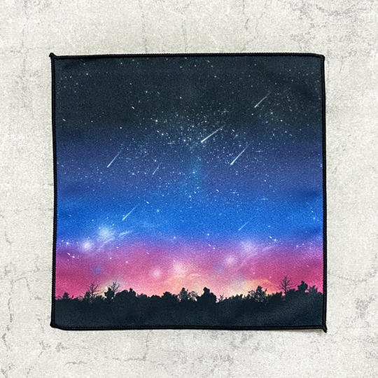 流星sunset柄ハンドタオル【流星ポストカード付き カラーランダム】