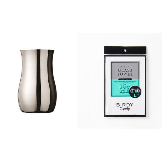 Birdy デキャンタ + Birdy グラスタオル L セット【優待割引 20%OFF】